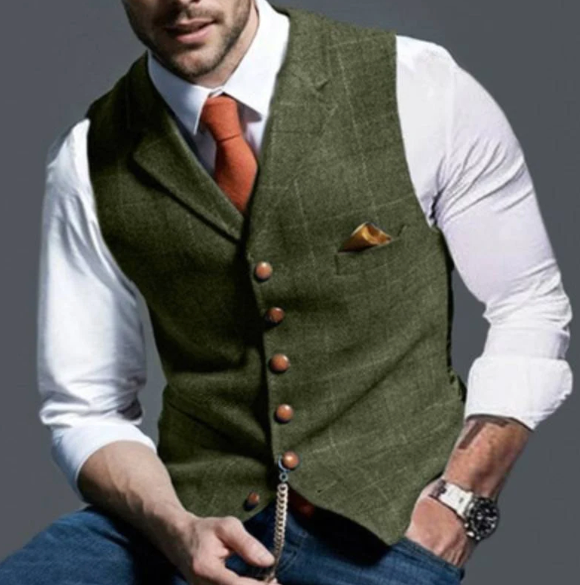 ZAYN | Checkered Vest for Men