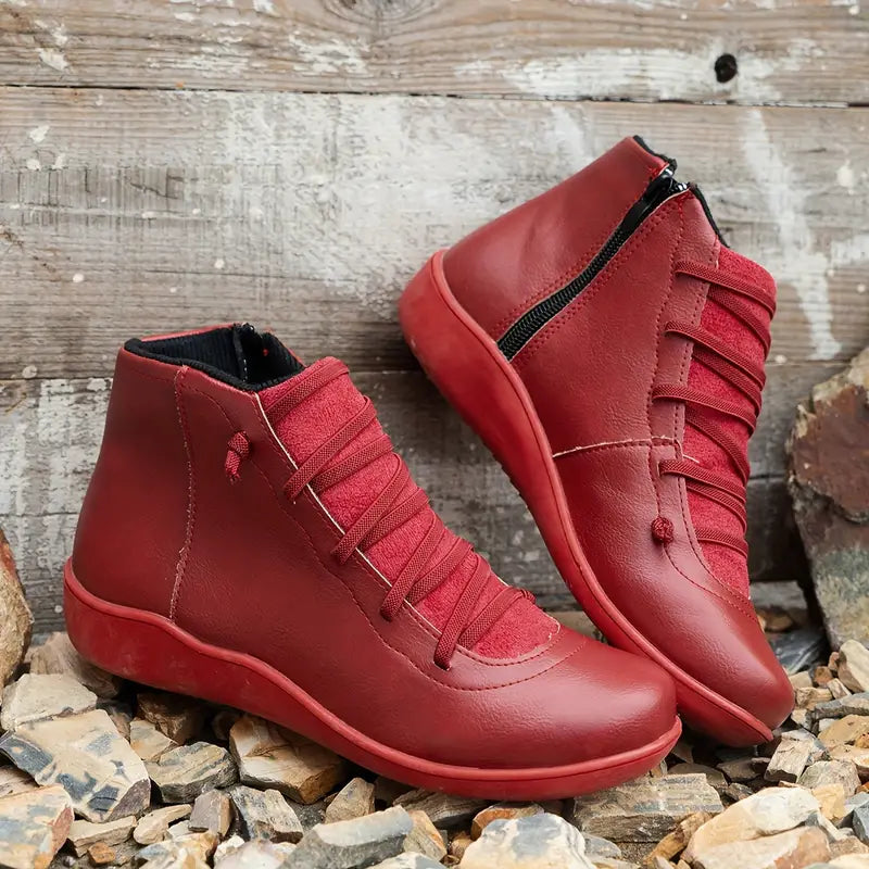 Natalie | Orthopedic Leather Shoes With Zipper