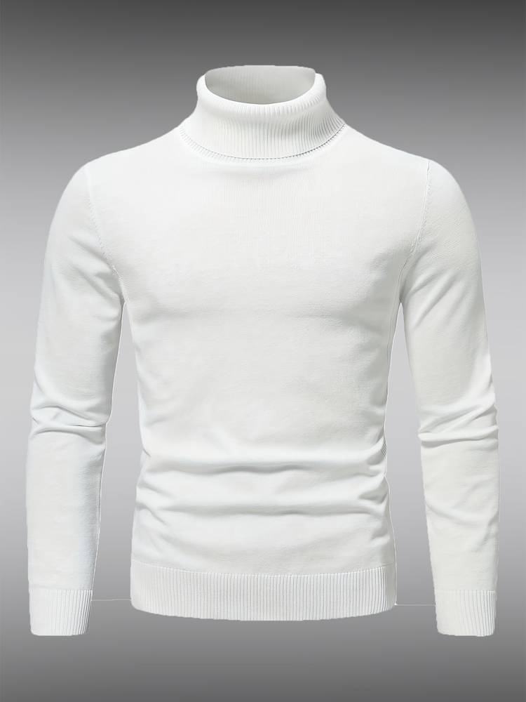 High neck jumper for men