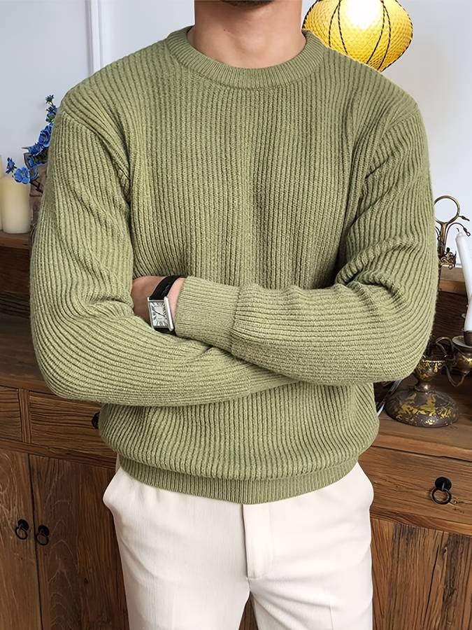 Men's knitted warm jumper