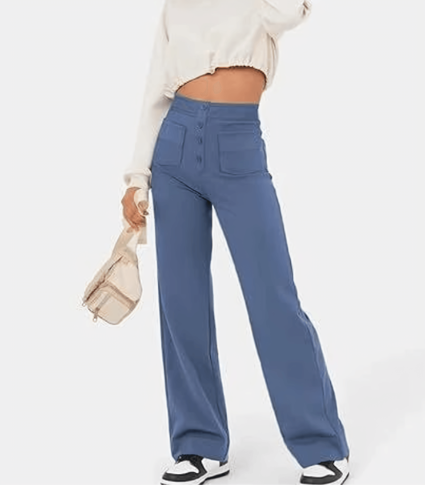 Benita | High Waist Button Down Pants