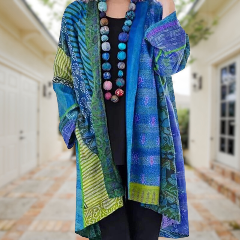 Riva Lefèvre | Colourful Cardigan with Unique Pattern