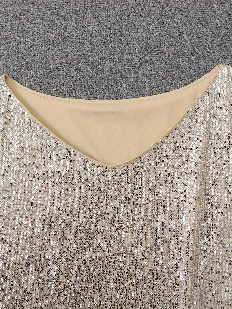 Iris – Contrast Sequin Dress