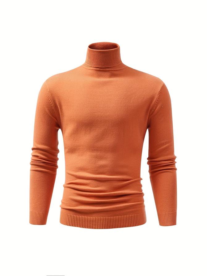 High neck jumper for men