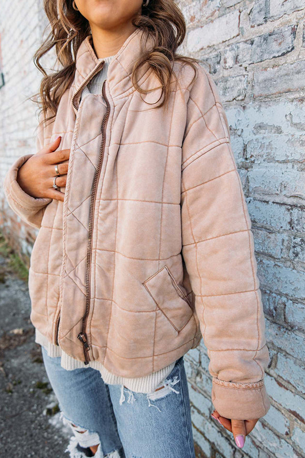 Lined puffer jacket with capuchins for ladies