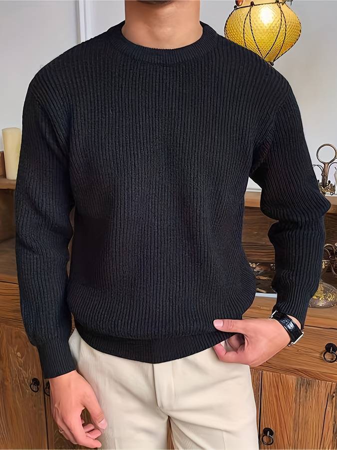 Men's knitted warm jumper