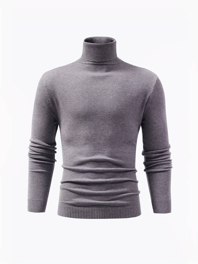 High neck jumper for men