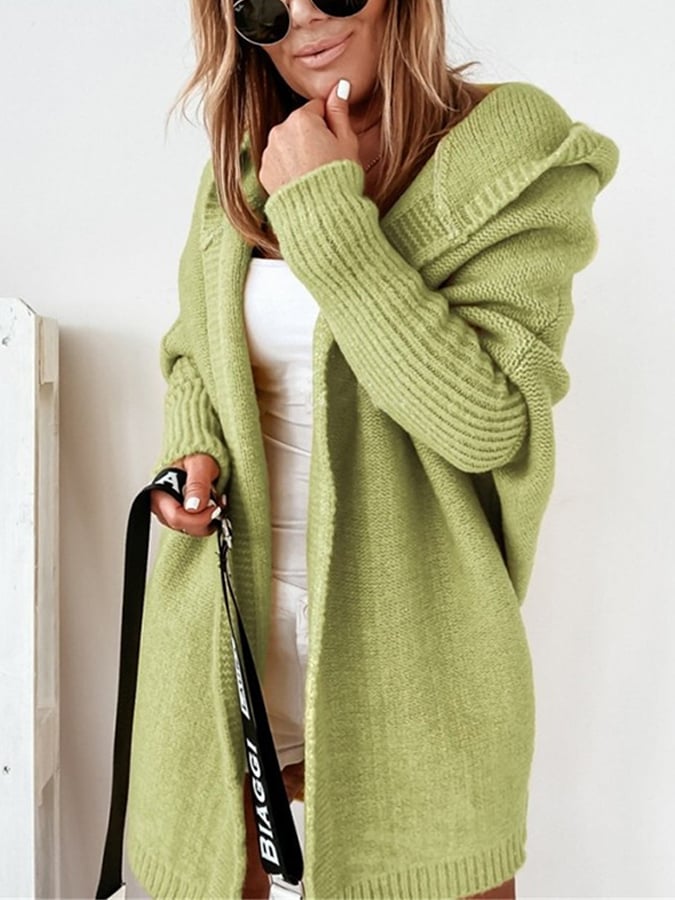 EMMA | Long Cardigan with Hood for Women