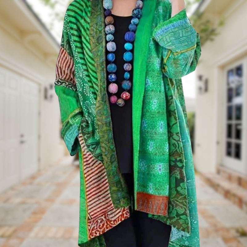 Riva Lefèvre | Colourful Cardigan with Unique Pattern
