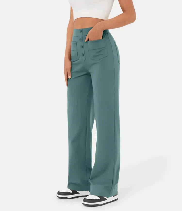 Vanessa | High Waist Elastic Casual Pants
