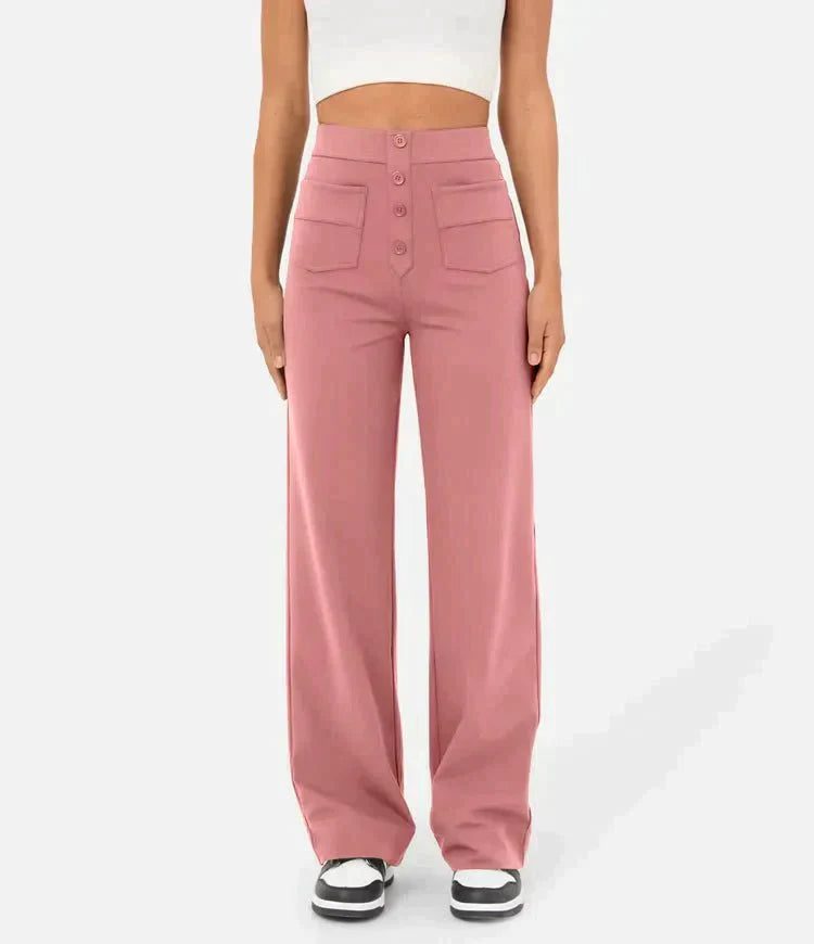 Aveline - High Waist Trousers - Casual - Timeless Style - Everyday Wear