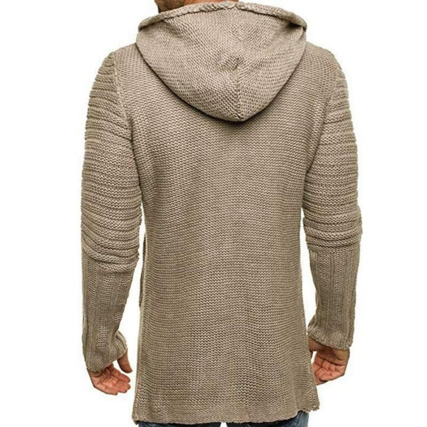 Marc - Long Cardigan with Hood - Casual - Made for Comfort - Ideal for Fall/Winter