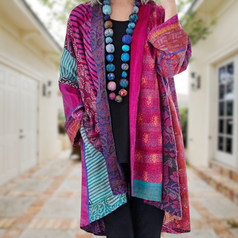 Riva Lefèvre | Colourful Cardigan with Unique Pattern