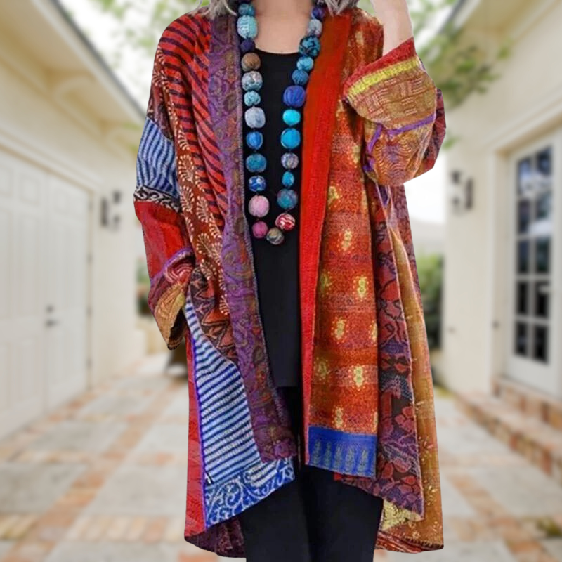 Riva Lefèvre | Colourful Cardigan with Unique Pattern