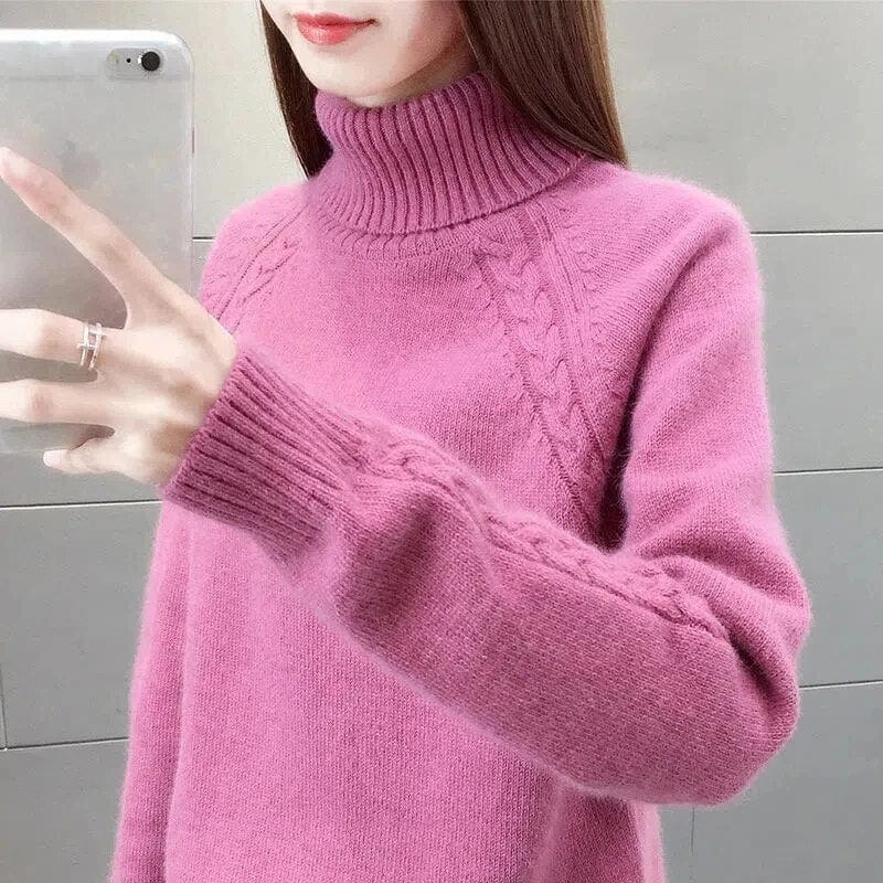 Gabrine - Women's Turtleneck Sweater