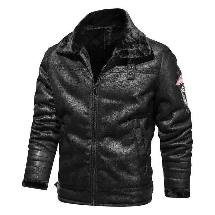 Werner - slim bomber jacket made of genuine leather