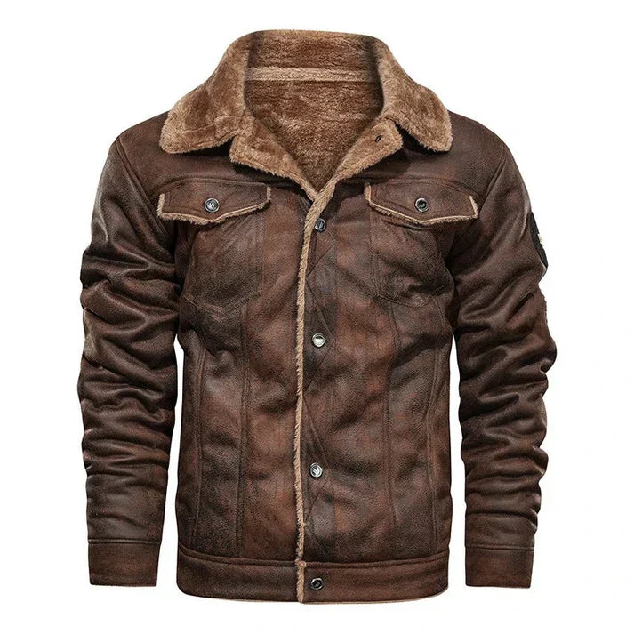Werner - slim bomber jacket made of genuine leather