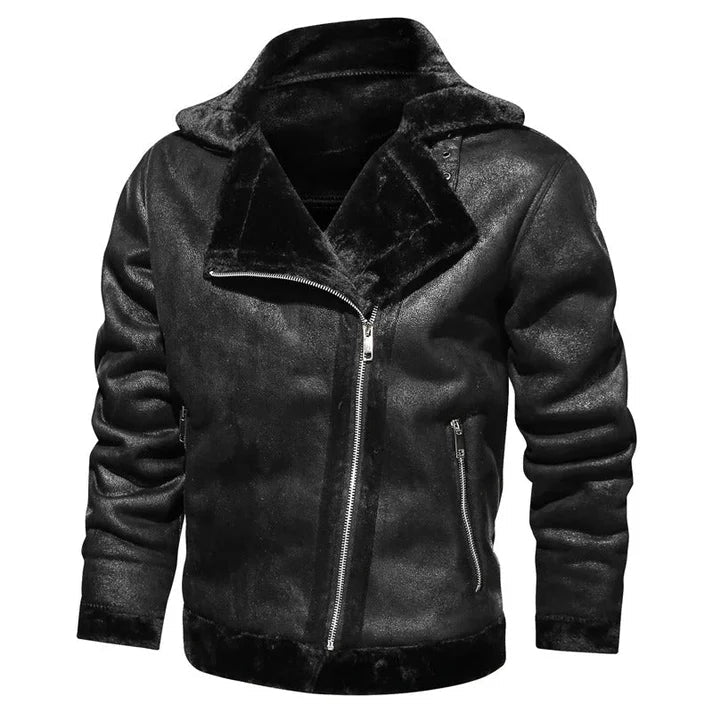 Werner - slim bomber jacket made of genuine leather