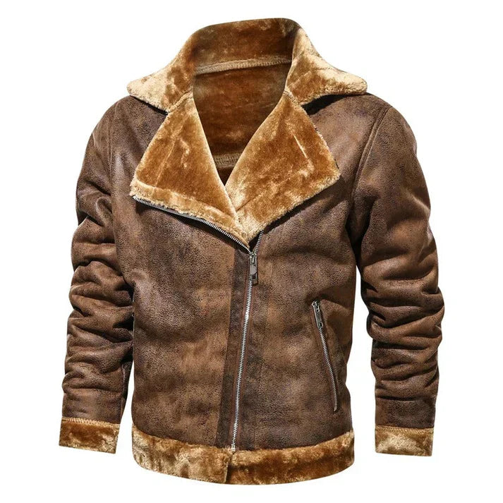 Werner - slim bomber jacket made of genuine leather
