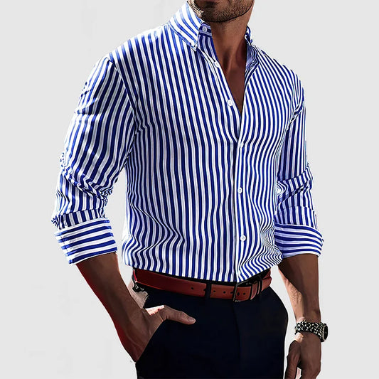 Timothy | Striped Cotton Shirt