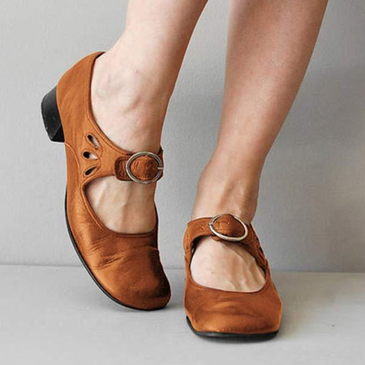 Vintage Shoes with a Rounded Toe