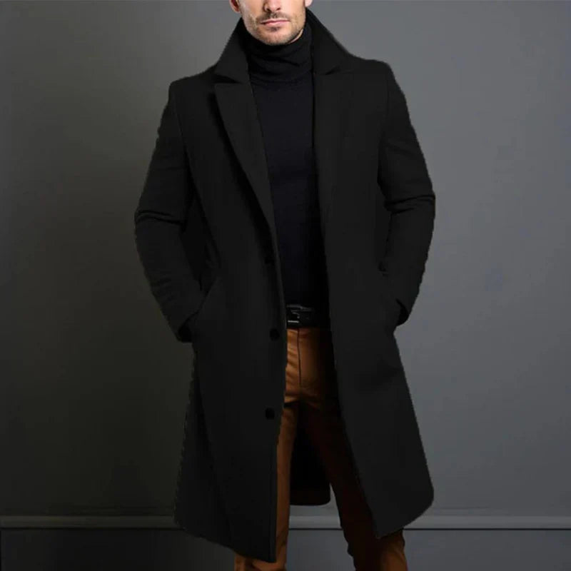 High quality wool coat for men