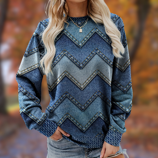 Oceane Dubois | Long Sleeve Sweater with Print