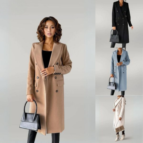 Lydia - Long Wool-Blend Coat