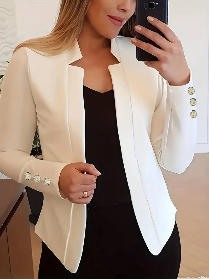 Emma – casual long sleeve button blazer