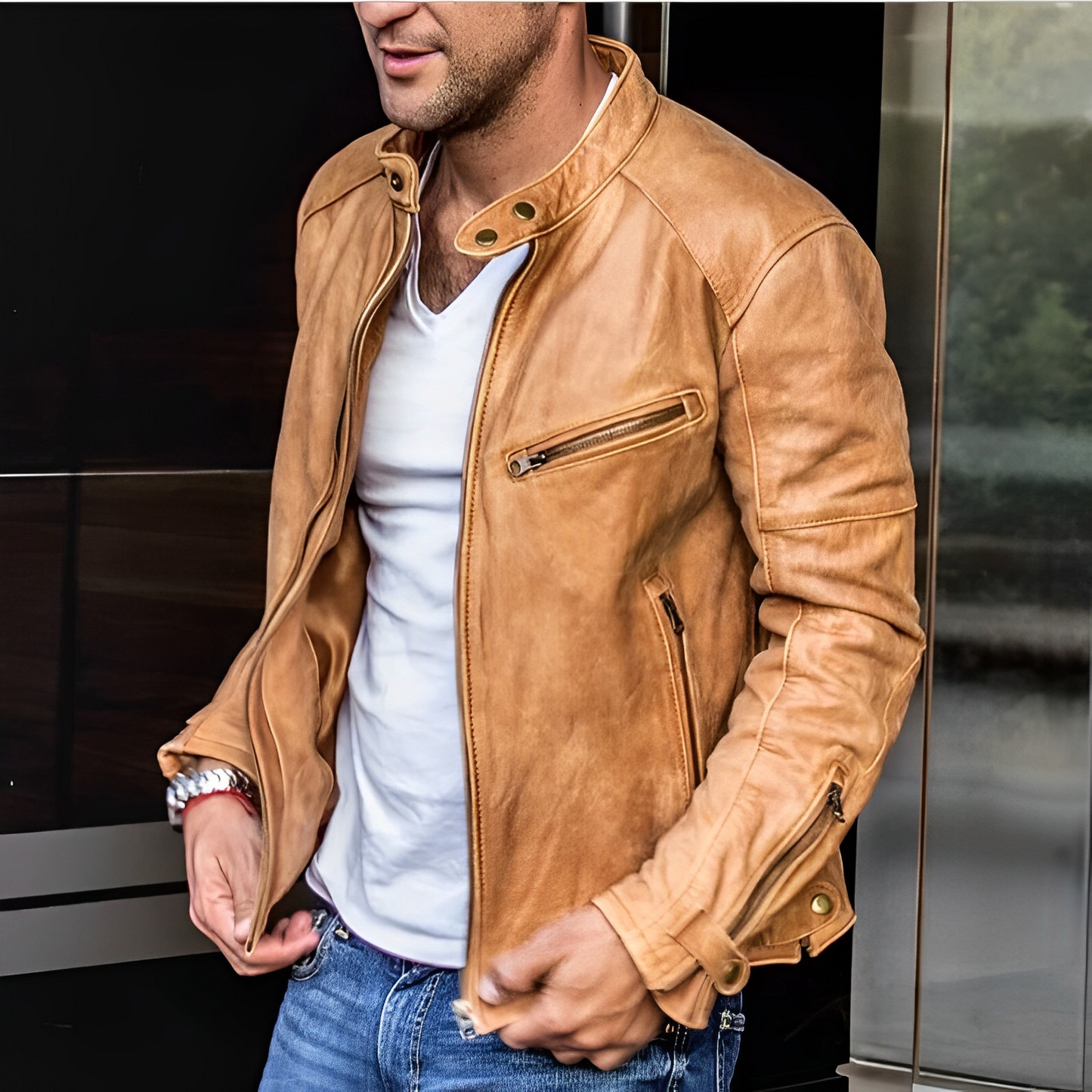 DALTON | Leather Jacket for All-Season Elegance