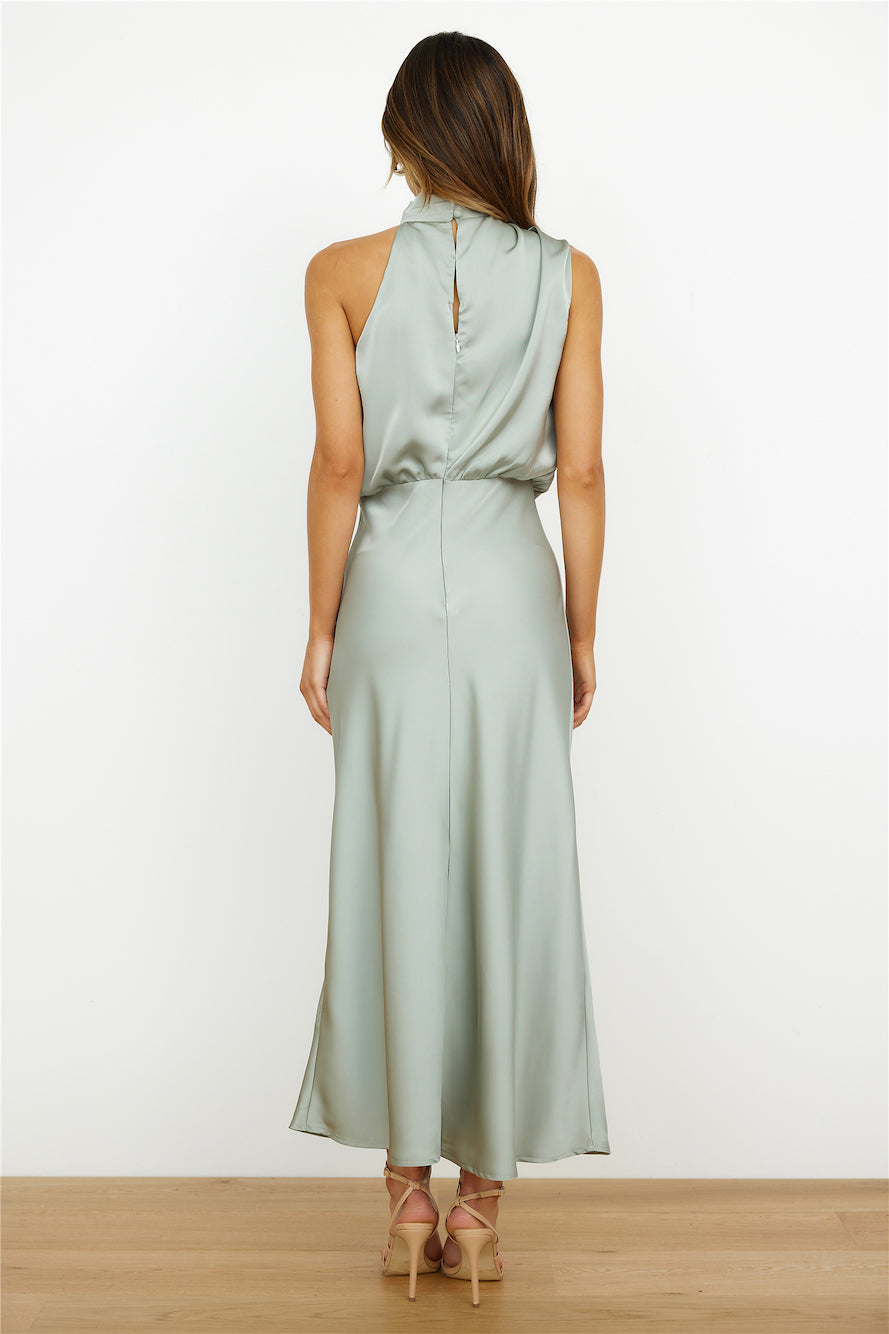 Alice Leroy  - Elegant midi dress with an asymmetric round neckline