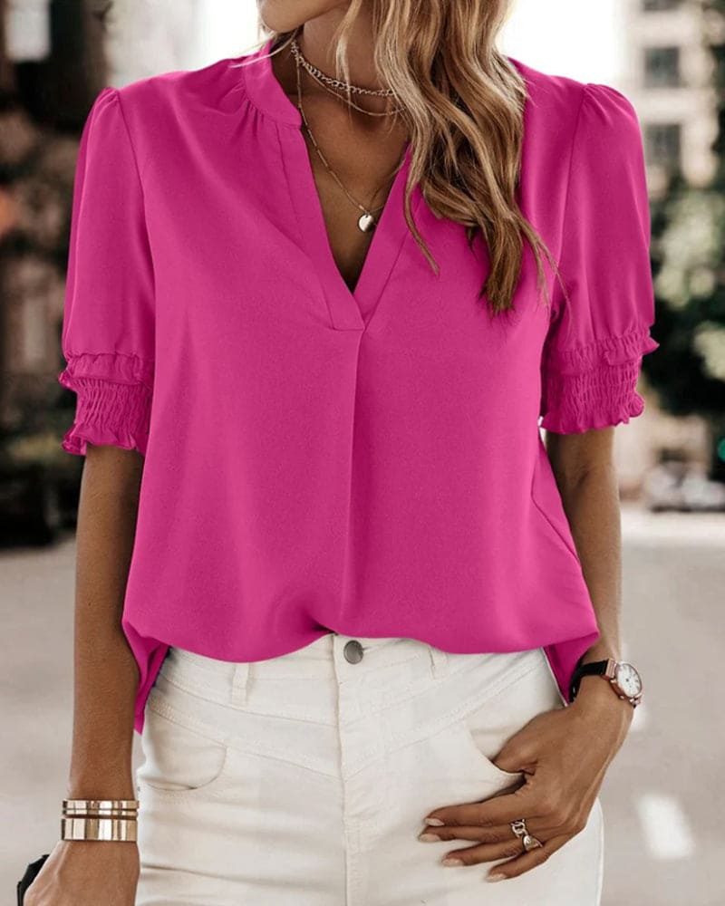 Flora | V-Neck Blouse