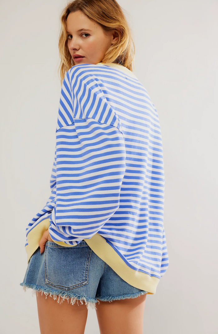 Zoe oversized sweater | striped, cozy sweater