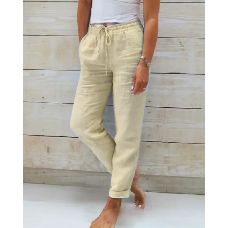 Stacy – stylish linen trousers for women