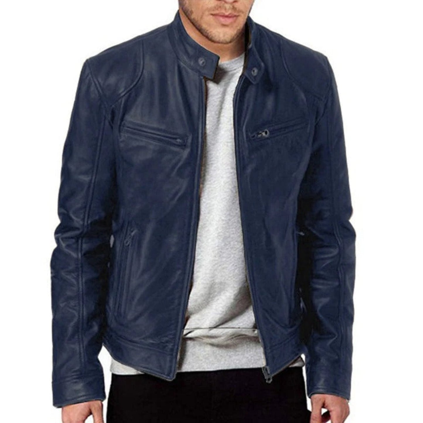 Danny - Leather Jacket - Chic - Fashionable - Ideal for Fall/Winter