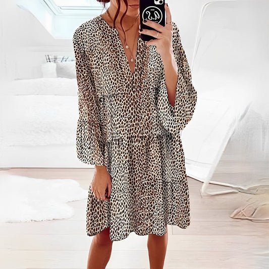 Alice Leroy - Knee length leopard print dress