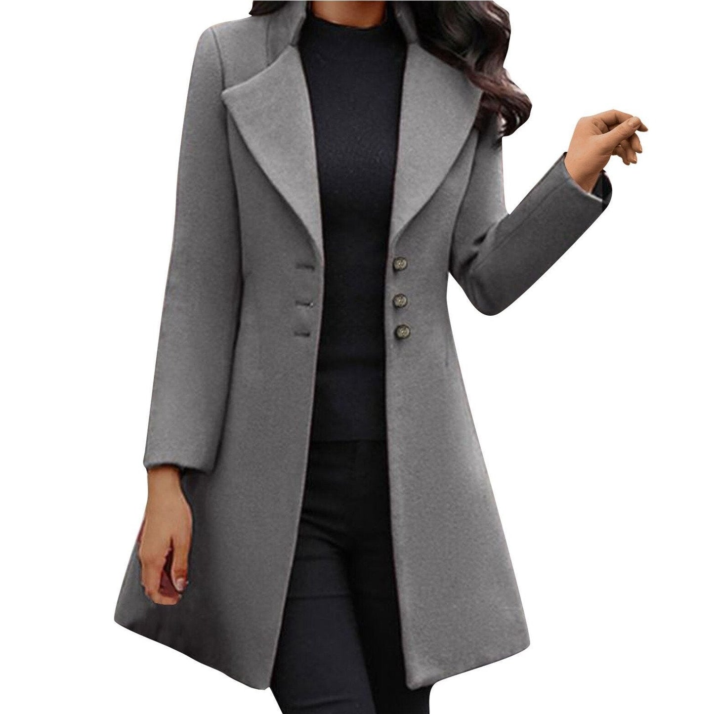 Italian Women's Long-Sleeve Coat