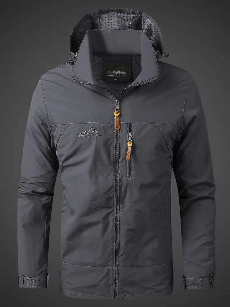 Waterproof and windproof men's outdoor jacket for all activities