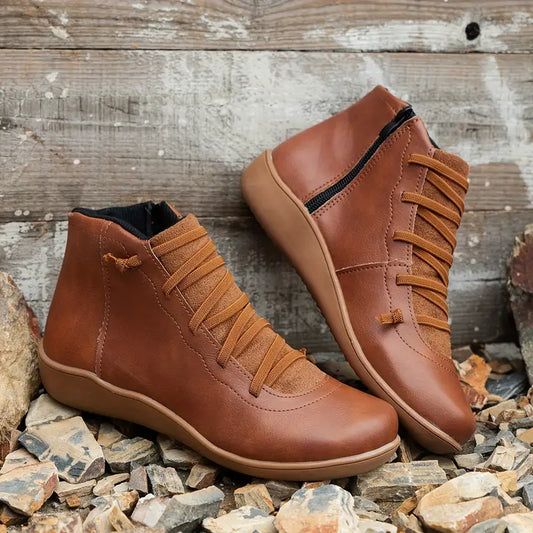 Natalie | Orthopedic Leather Shoes With Zipper