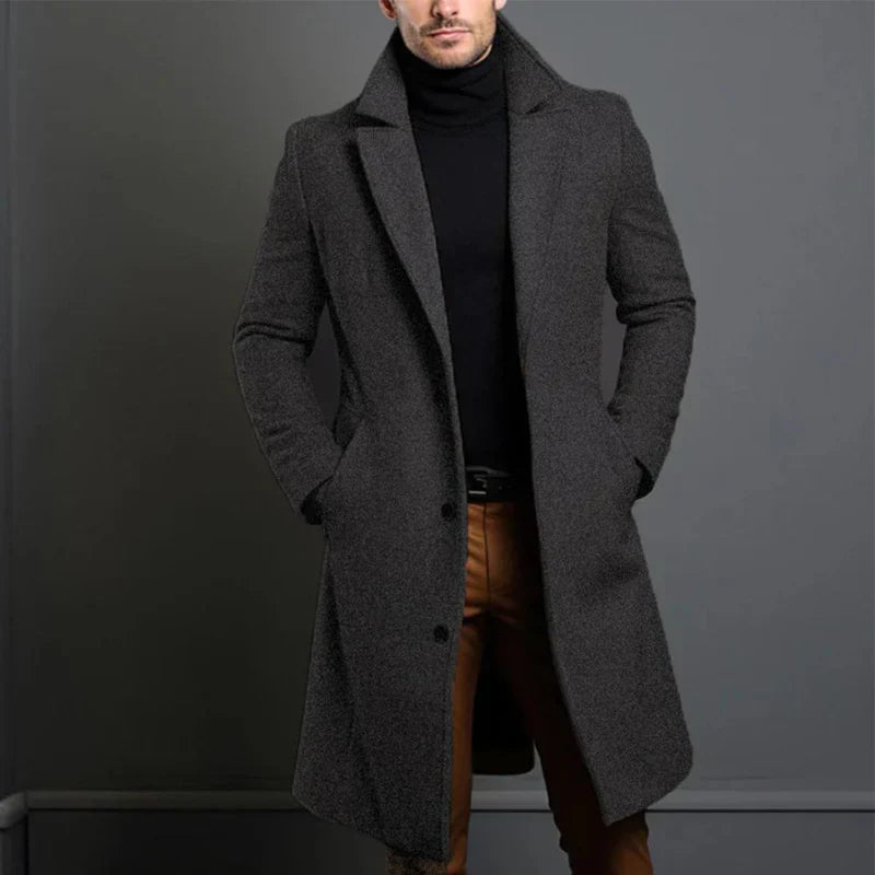 High quality wool coat for men