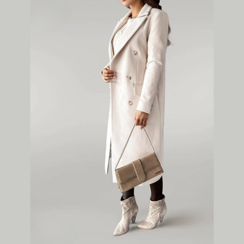 Lydia - Long Wool-Blend Coat