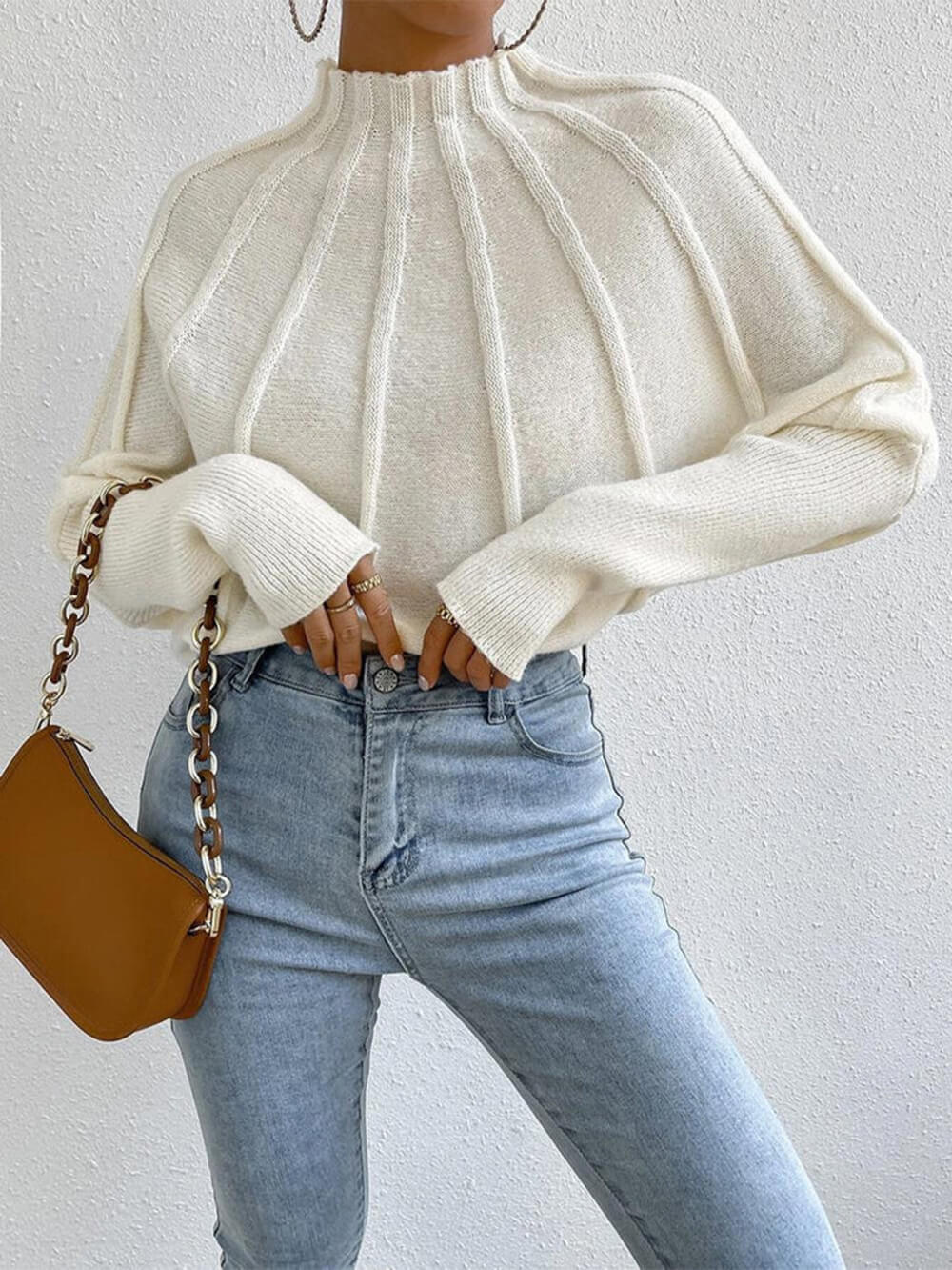 Simple Dolman Sleeve Sweater