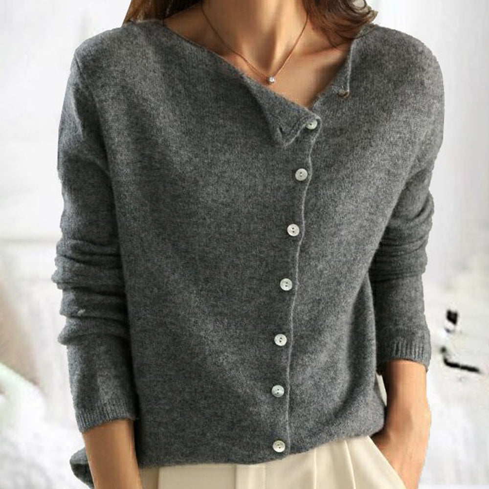 Brenda | Stylish Sweater with Trendy Button Closure