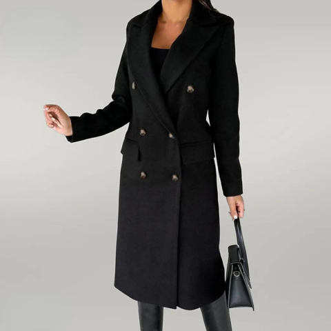 Lydia - Long Wool-Blend Coat