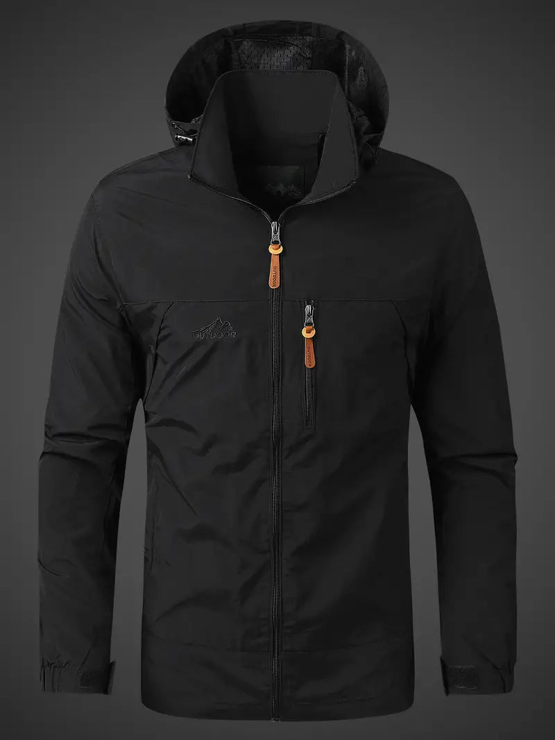 Waterproof and windproof men's outdoor jacket for all activities