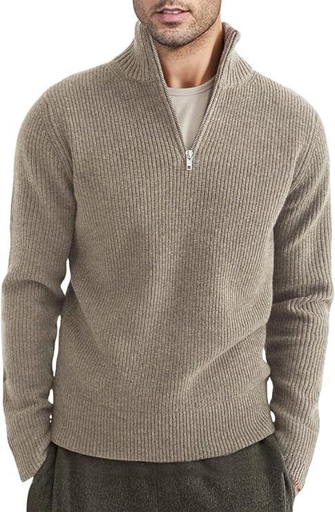 Stylish men's zip jumper