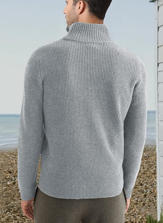 Stylish men's zip jumper