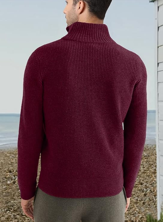 Stylish men's zip jumper