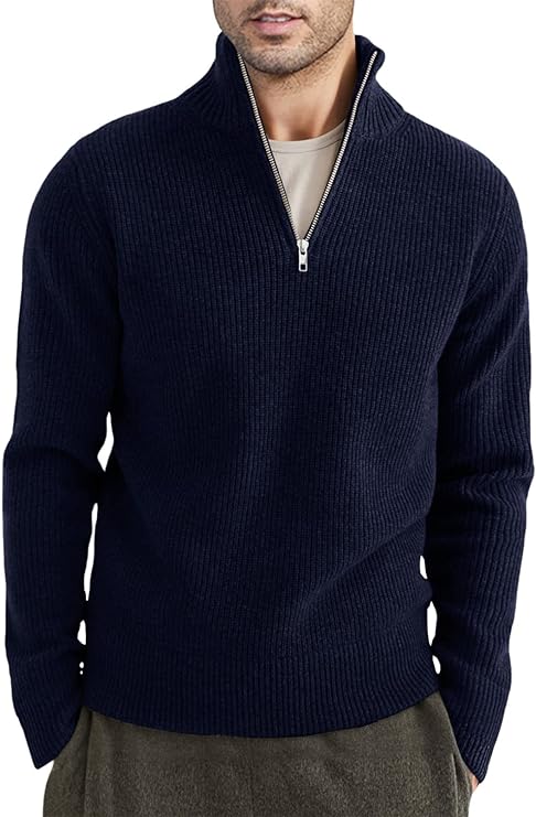 Stylish men's zip jumper