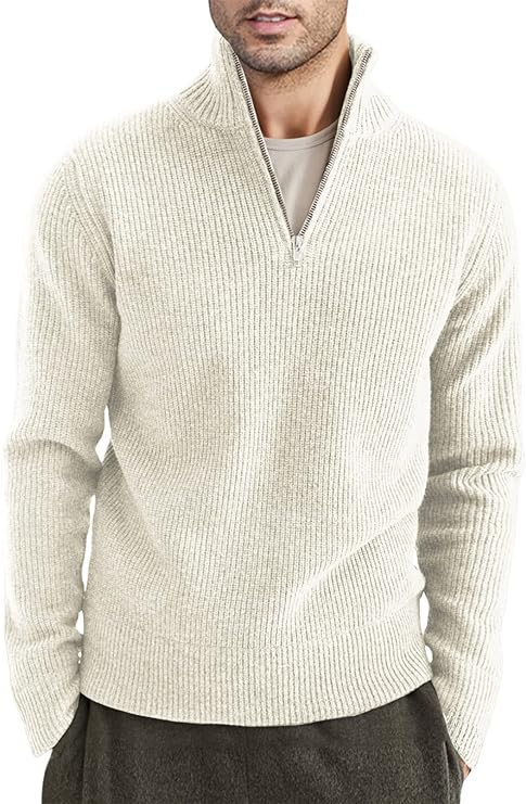 Stylish men's zip jumper